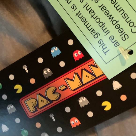 Pac-Man Pajama PJ set with slide sandals New! Kids Boys size 8 - Picture 5 of 6